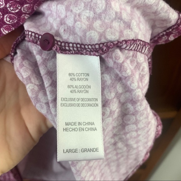 Lucky Brand pajama top size L/G floral print - Picture 9 of 9